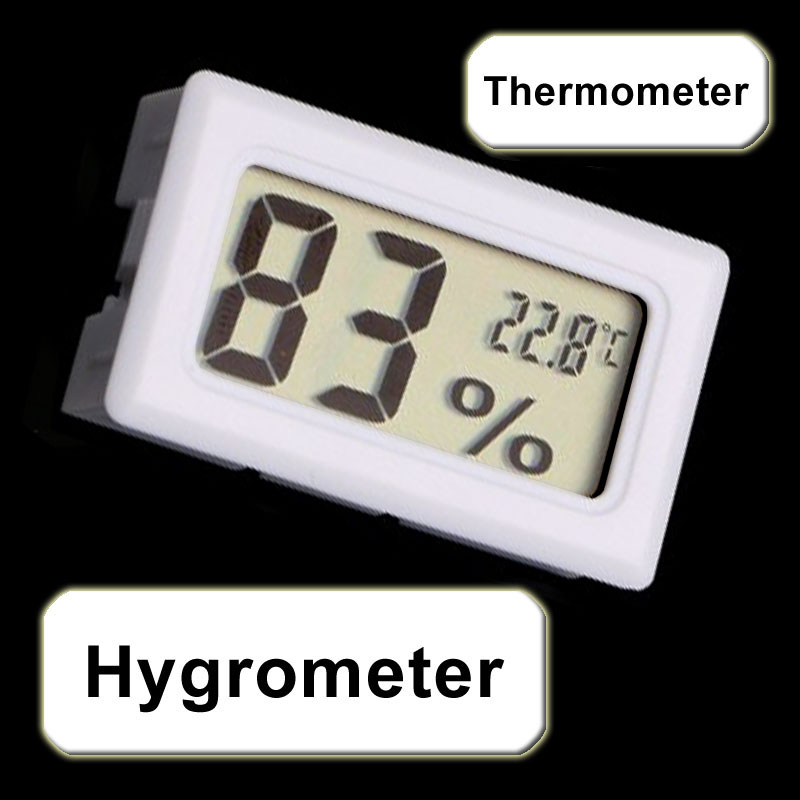 eigene Stromversorgung 10 Stk DigitalHygrometer Thermometer Feuchtigkeit 