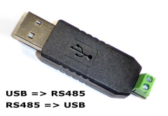 USB auf RS485 und RS485 auf USB Umsetzer für Alarmanlage, Kameras